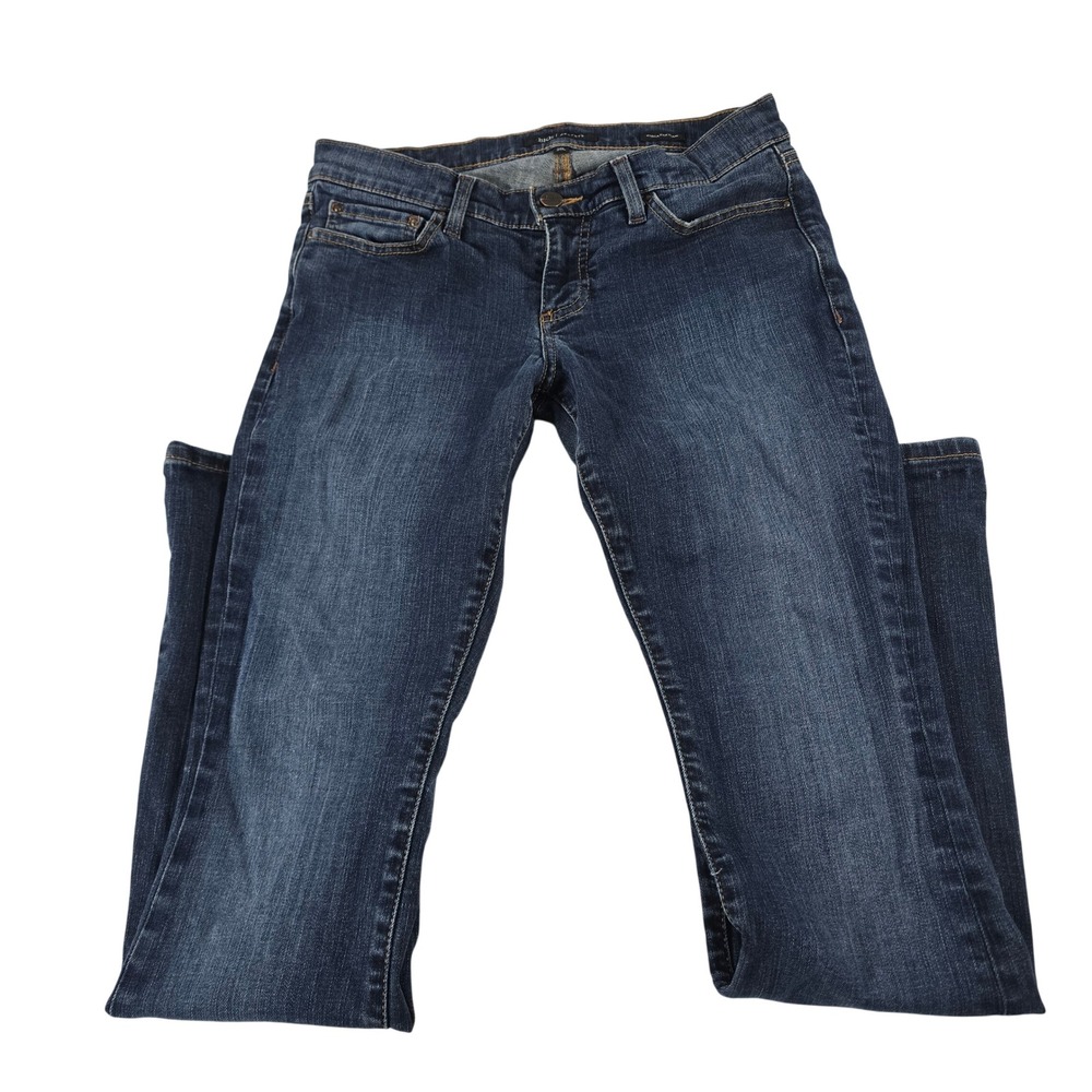 BKE Reserve Stella Kick Flare Dark Wash Distressed Jeans 28L B107